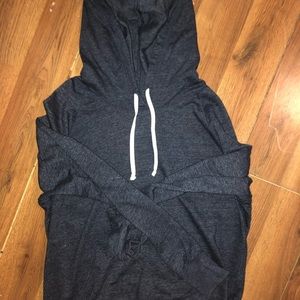 thin dark blue hoodie